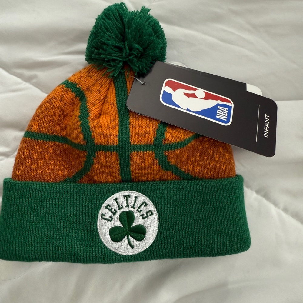 NBA Celtics Green Infant Beanie NWT